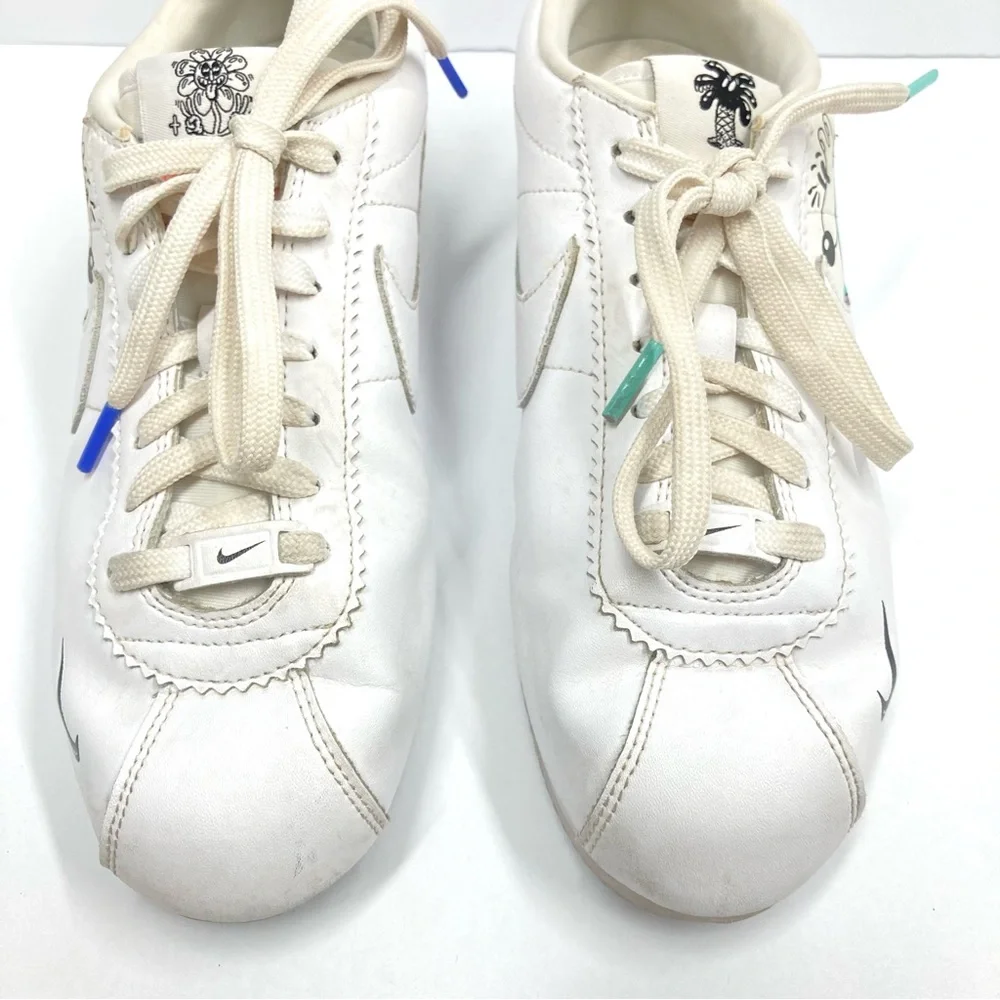 Nike Cortez Steve Harrington Earth Day Sneaker Shoes Size 8 White - Picture 5 of 16